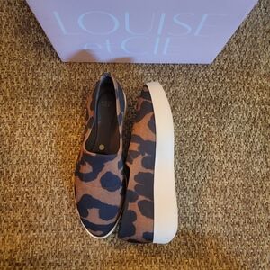 Louise et Cie Leopard Print Platform Loafers